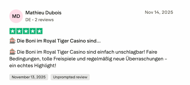Bewertung von Mathieu Dubois